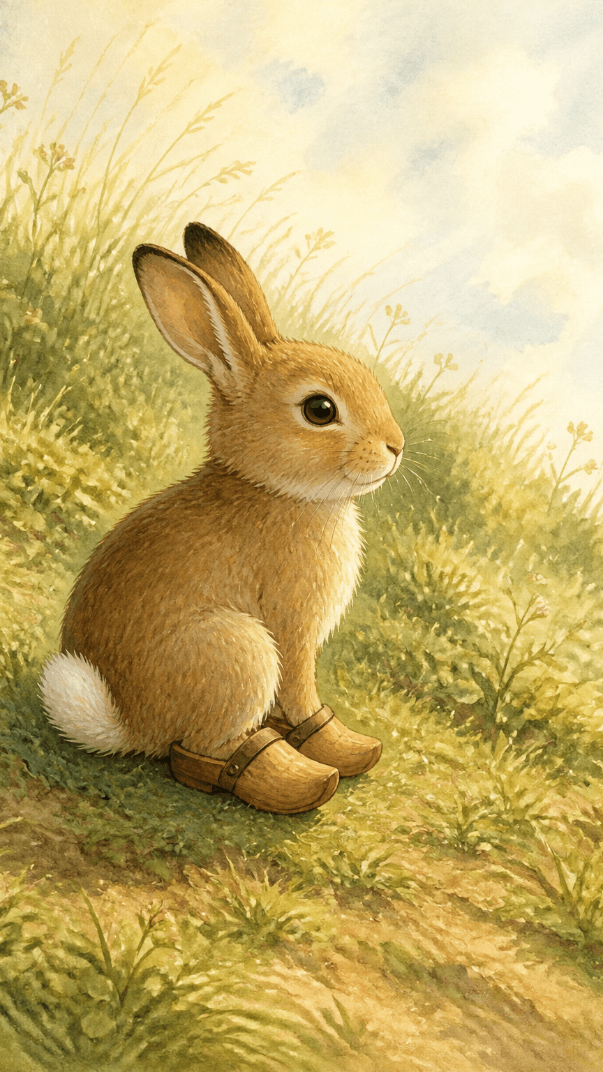 Cover illustration for The Tale of Benjamin Bunny