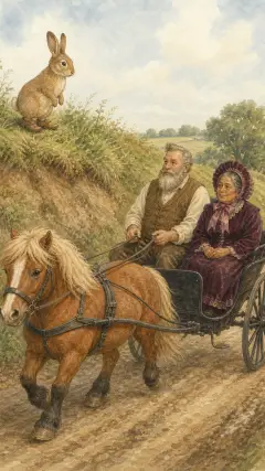and beside him sat Mrs. McGregor in her best bonnet.