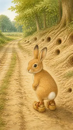 That wood was full of rabbit holes;