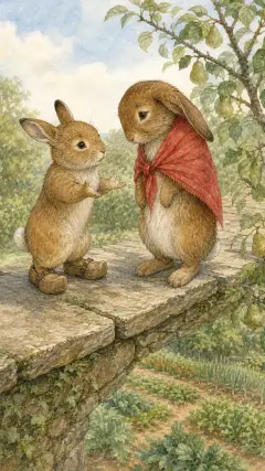 "It spoils people's clothes to squeeze under a gate; the proper way to get in is to climb down a pear-tree."