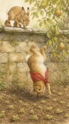 Peter fell down head first;