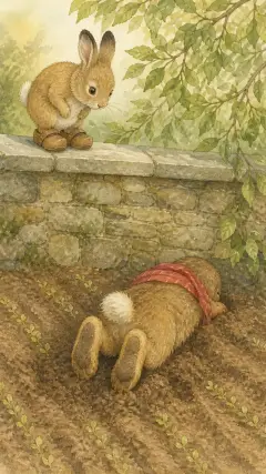 It had been sown with lettuces.