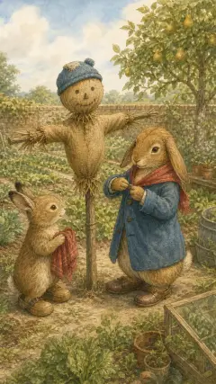 They took them off the scarecrow.
