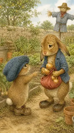 Then he suggested that they should fill the pocket-handkerchief with onions, as a little present for his Aunt.