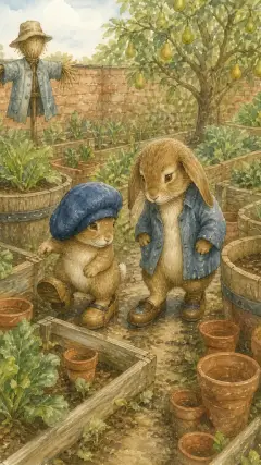 They got amongst flower-pots, and frames, and tubs.