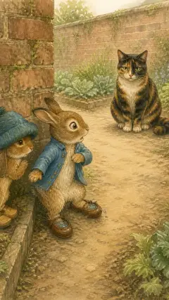 This is what those little rabbits saw round that corner!