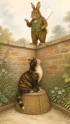 Old Mr. Bunny had no opinion whatever of cats.