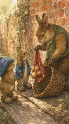 Then he took out the handkerchief of onions,