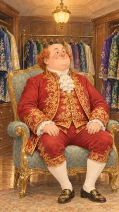 ‘The Emperor is sitting in his wardrobe.’