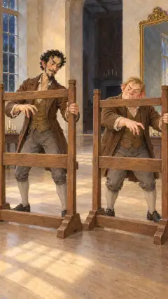 and then continued their pretended work at the empty looms until late at night.