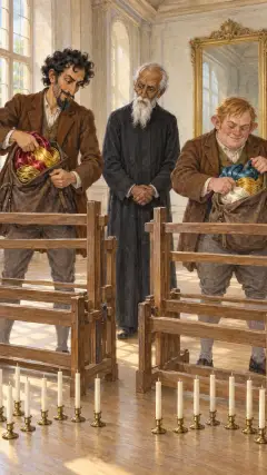 However, they put all that was given them into their knapsacks,