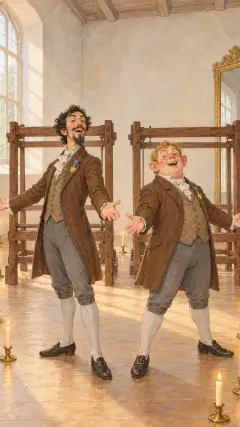 ‘See!’ cried they at last, ‘the Emperor's new clothes are ready!’