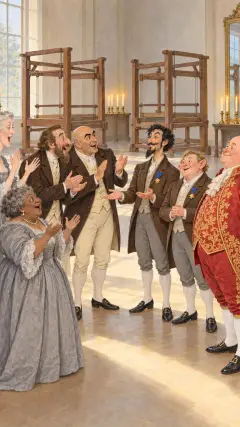 ‘Yes, indeed!’ said all the courtiers,