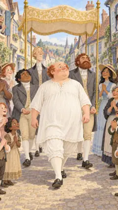 in short, no one would allow that he could not see these much-admired clothes;