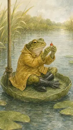He had the dearest little red float.