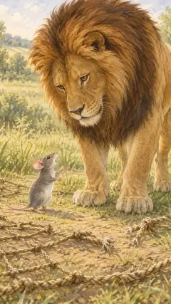 but now you see, even a Mouse can help a Lion."