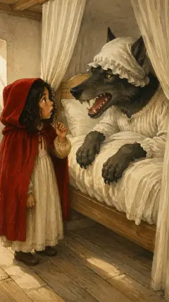 “ताकि मैं तुम्हें और अच्छी तरह खा सकूँ!”