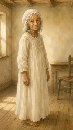 The grandmother lived out in the wood, half a league from the village,