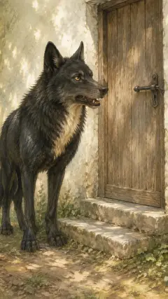 ‘Little Red-Cap,’ replied the wolf.