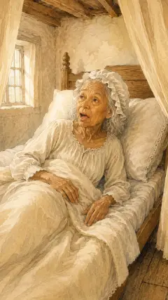 ‘Lift the latch,’ called out the grandmother,
