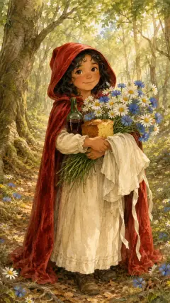 and when she had gathered so many that she could carry no more,
