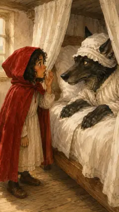 ‘But, grandmother, what big eyes you have!’ she said.