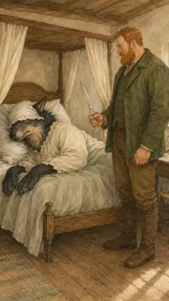 so he did not fire, but took a pair of scissors,