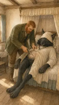 and began to cut