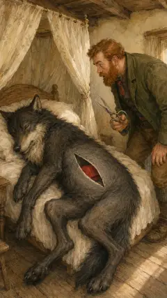he saw the little Red-Cap shining,