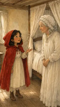 and told her grandmother that she had met the wolf, and that he had said