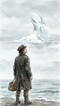 I cannot fully say why I go. Something pulls me: the thought of the great whale. A vast hooded phantom, rising in my mind like a snow hill in the air.