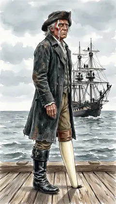 But Ahab stands unmoved, his face like stone that gives nothing back. "I will not do it. Even now I lose time. Good-bye, good-bye." He turns away and the Pequod sails on. Behind us the Rachel drifts off, weeping for her children, because they were not.