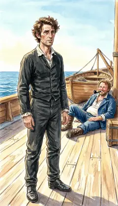 Starbuck is the chief mate, lean and earnest, his eyes steady and sober. "I will have no man in my boat who is not afraid of a whale." Brave, but never reckless. The most careful man in the fishery.