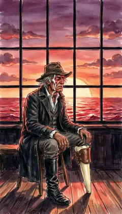 Once the sunset soothed him. No more. "This lovely light, it lights not me. All loveliness is anguish." Gifted to see beauty, cursed never to enjoy it - damned in the midst of Paradise.
