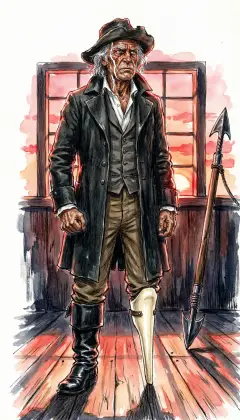 They call him mad. He calls himself madness maddened. The whale took his leg. Now he vows to dismember his dismemberer. "What I've willed, I'll do! My soul runs on iron rails." His soliloquy falls silent, and dusk gathers over the deck.