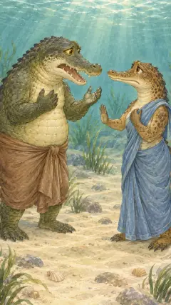 Remember that a single grab Suffices for a fish or crab,
