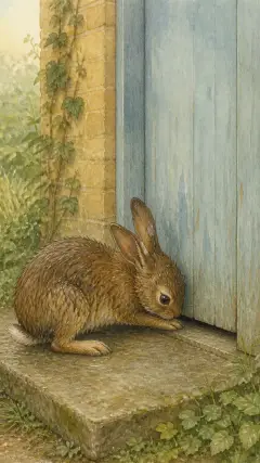 und darunter war nicht genug Platz, damit sich ein dickes kleines Kaninchen hindurchzwängen konnte.