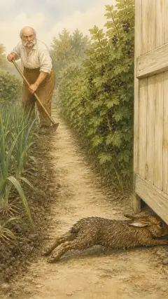 Er schlüpfte unter dem Tor hindurch