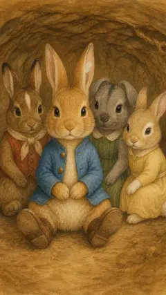 and their names were Flopsy, Mopsy, Cotton-tail, and Peter.