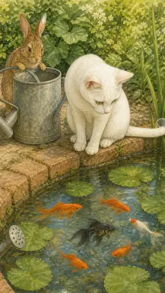 she sat very, very still,