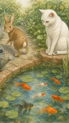 he had heard about cats from his cousin, little Benjamin Bunny.