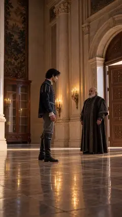 All at once there was heard a violent knocking at the door,