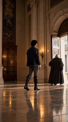 and the old King, the Prince's father, went out himself to open it.