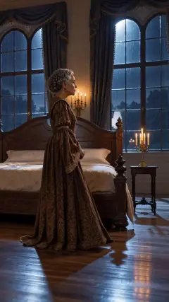 however, she said not a word of what she was going to do, but went quietly into the bedroom,