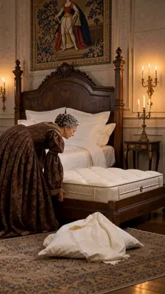 She then laid twenty mattresses one upon another over the three peas,