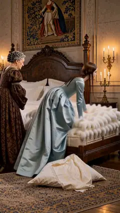 Upon this bed the Princess was to pass the night.