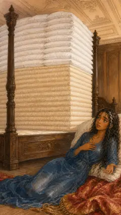 ‘I have scarcely closed my eyes the whole night through. I do not know what was in my bed,