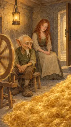 und alles Stroh war zu Gold gesponnen.