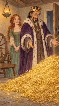 Der König war hocherfreut, all diese glitzernden Schätze zu sehen;
