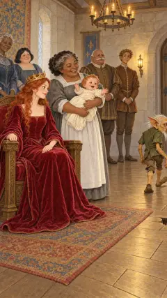 und das Baby jauchzte;
